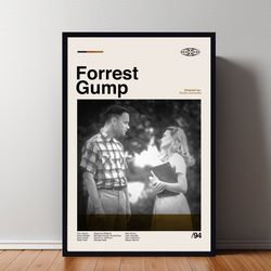 forrest gump movie poster, forrest gump print, wall art, minimalist movie, high quality, modern art, custom poster, home
