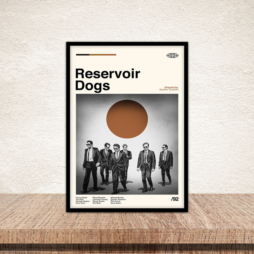 Reservoir Dog Poster, Reservoir Dog Print, Retro Modern, Vintage Art, Wall Art, Frame Option, Vintage Movie, Modern Art, Custom Poster.jpg