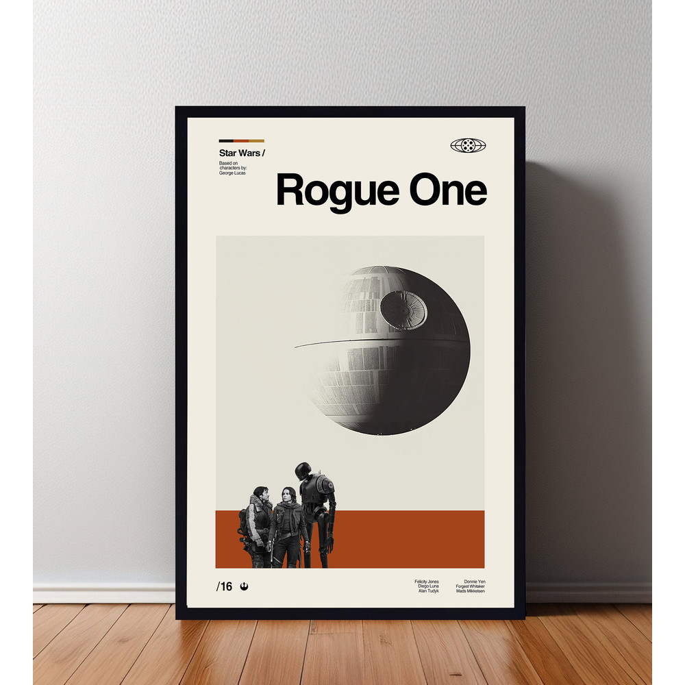Rogue One Poster, Rogue One Print, Movie Poster Art, Home Decor, Bedroom Poster, Wall Art Film Print, Classic Movie Poster, Classic Film 1.jpg