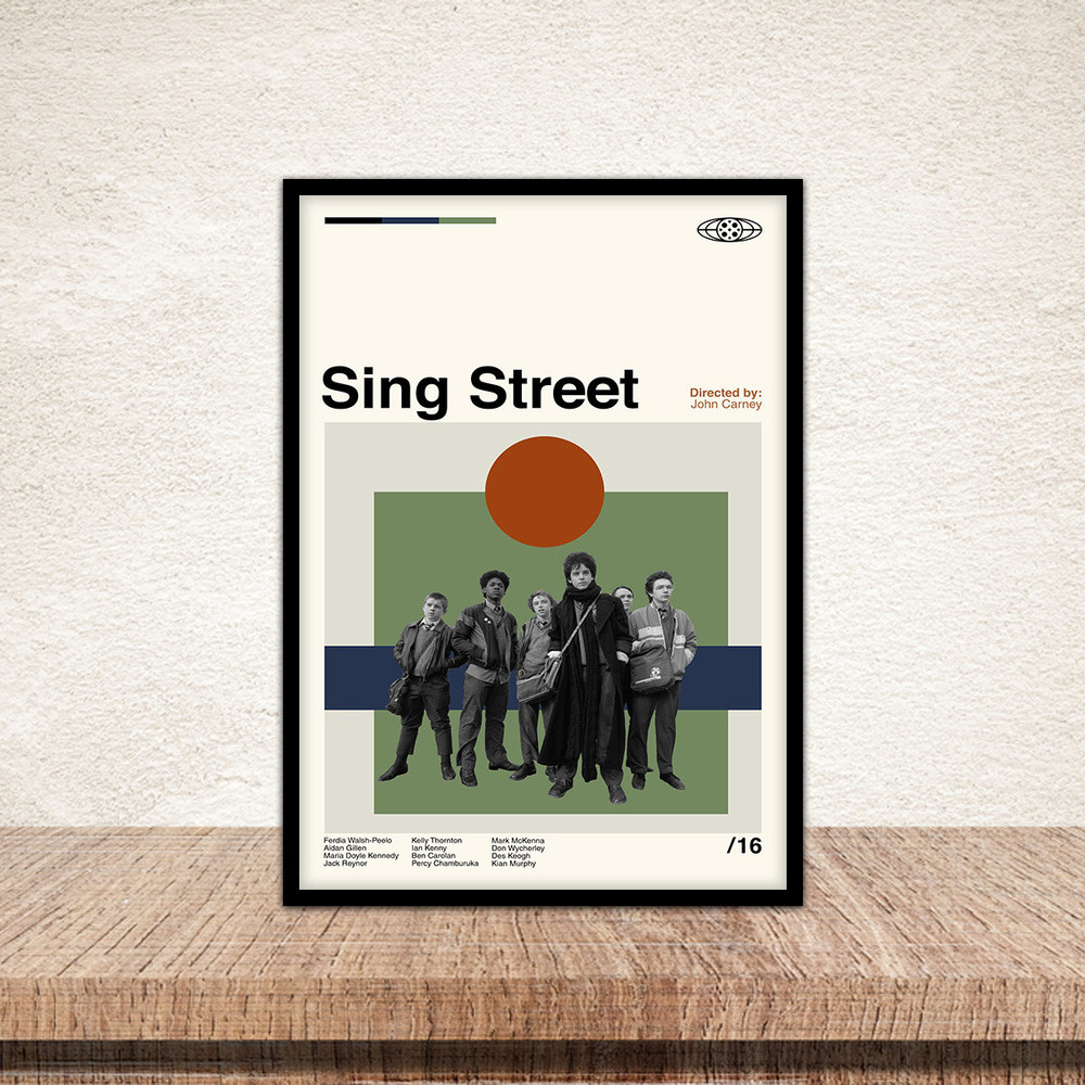 Sing Street Poster, Minimalist Poster, Vintage Movie Poster, Midcentury Art, Minimalist Art, Minimalist Poster, Modern Art, Vintage Poster.jpg
