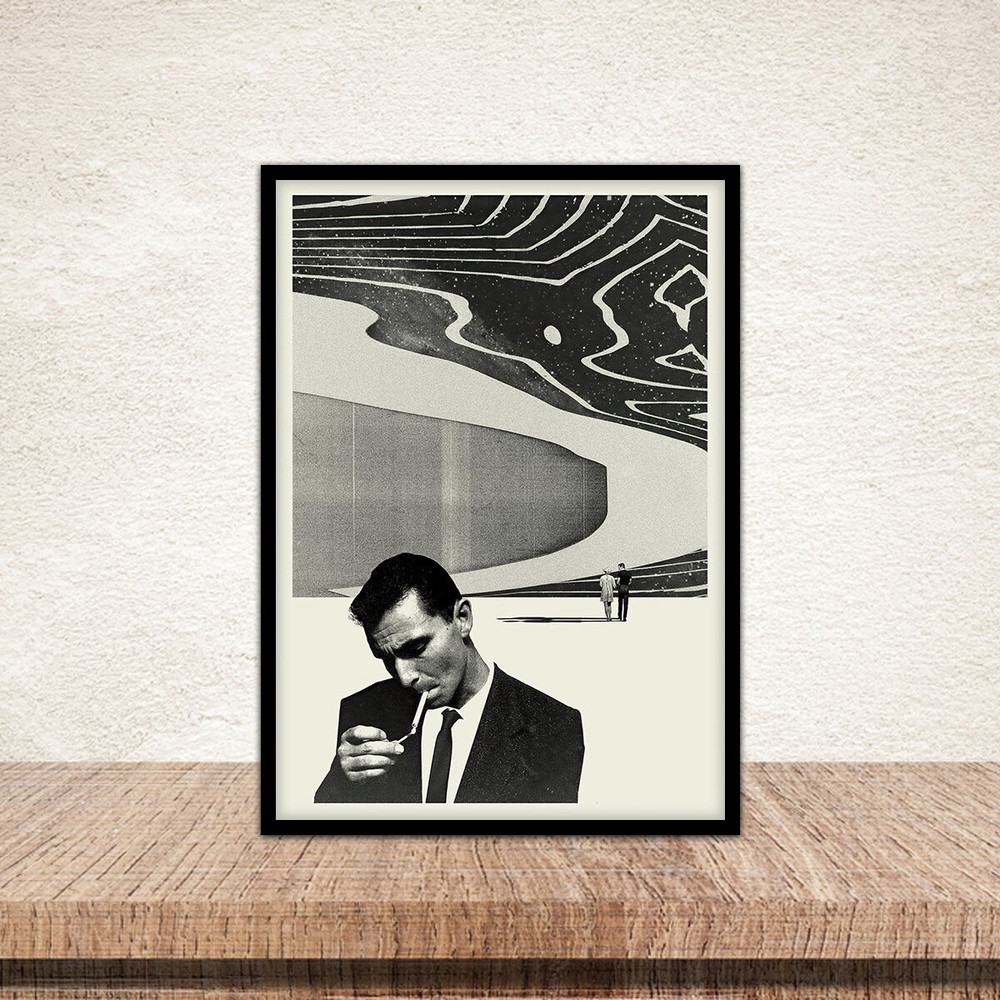 Smoke Poster, Smoke Print, Modern Art, Smoke Art, Abstract Poster, Minimalist Movie, Vintage Retro Art Print, Custom Poster, Wall Art Print.jpg