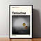 Tatooine Poster, Tatooine Print, Retro Movie Poster, Room Decor, Custom Poster, Wall Art Print, Home Decor, Minimalist Wall Art, Wall Art.jpg