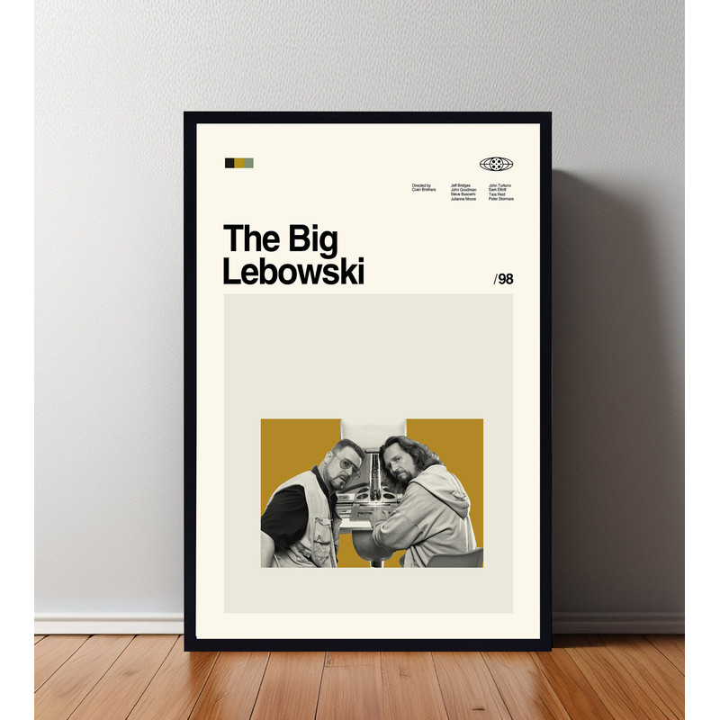 The Big Lebowski Poster, The Big Lebowski Print, Custom Poster, Vintage Inspired Poster, Vintage Poster, Minimalist Art, High Quality 2.jpg