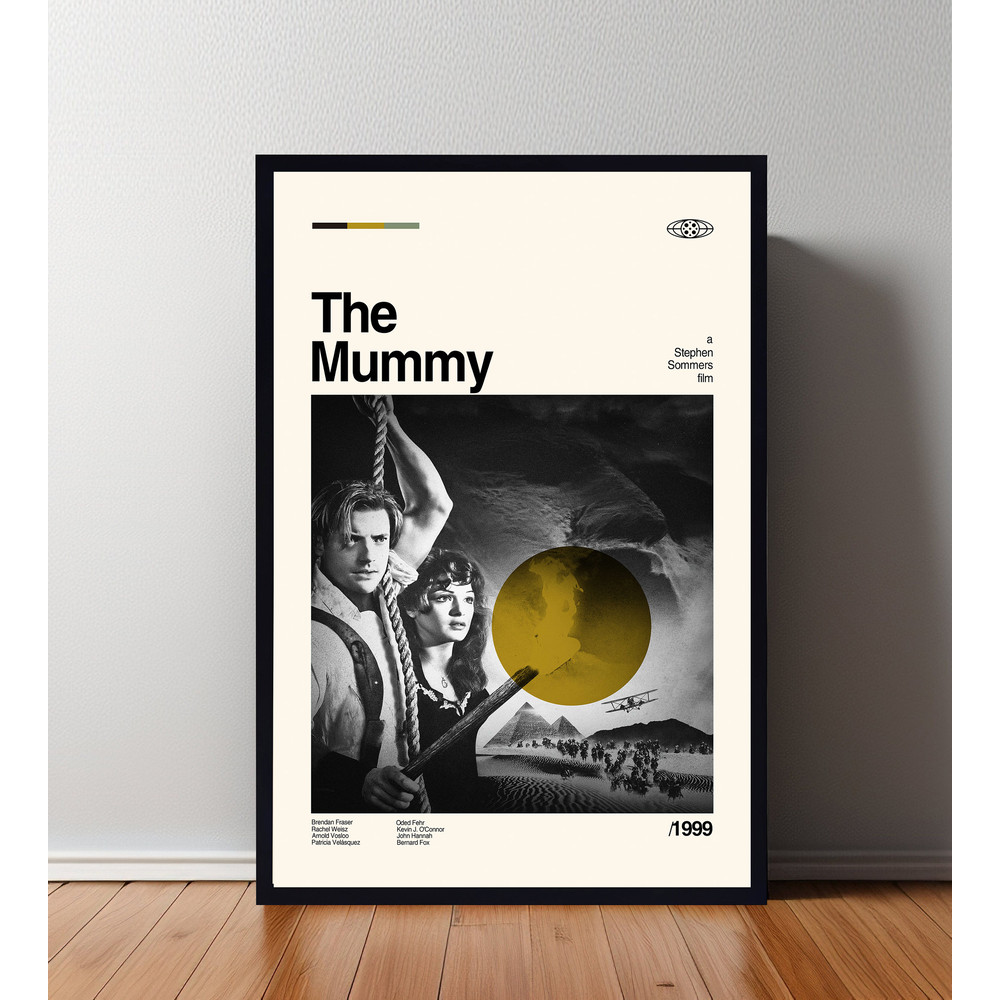 The Mummy Poster, The Mummy Print, Minimalist Movie, Vintage Retro, Abtract Poster, Aesthetic Poster, Vintage Art, High Quality.jpg