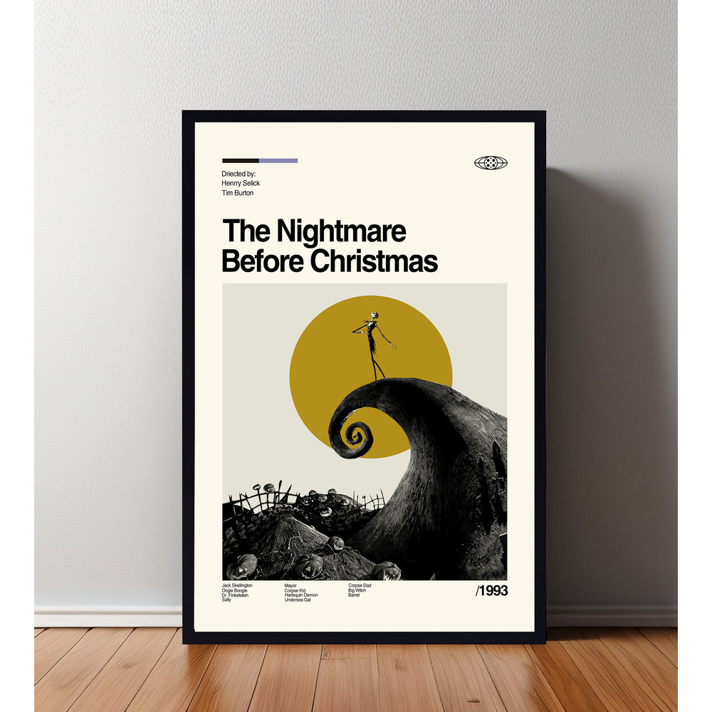 The Nightmare Movie Poster, The Nightmare Print, Minimalist Poster, Retro Modern, Vintage Poster, Midcentury Art, Wall Art.jpg