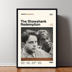 the shawshank poster, the shawshank print, custom poster, vintage inspired poster, vintage poster, minimalist art, high