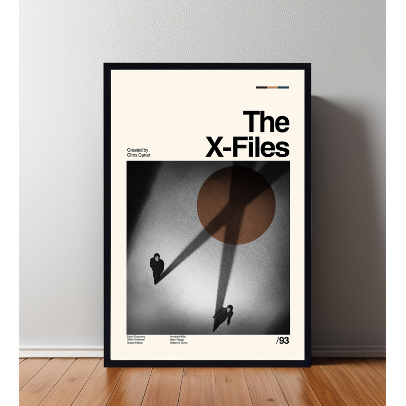 The XFile Movie Poster, The XFile Print, Wall Art, Minimalist Movie, High Quality, Modern Art, Custom Poster.jpg