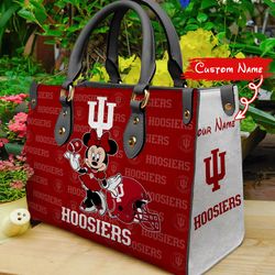 NCAA Indiana Hoosiers Minnie Women Leather Hand Bag