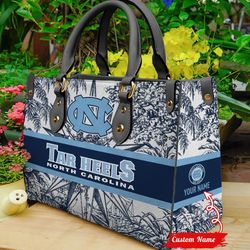 ncaa north carolina tar heels women leather hand bag