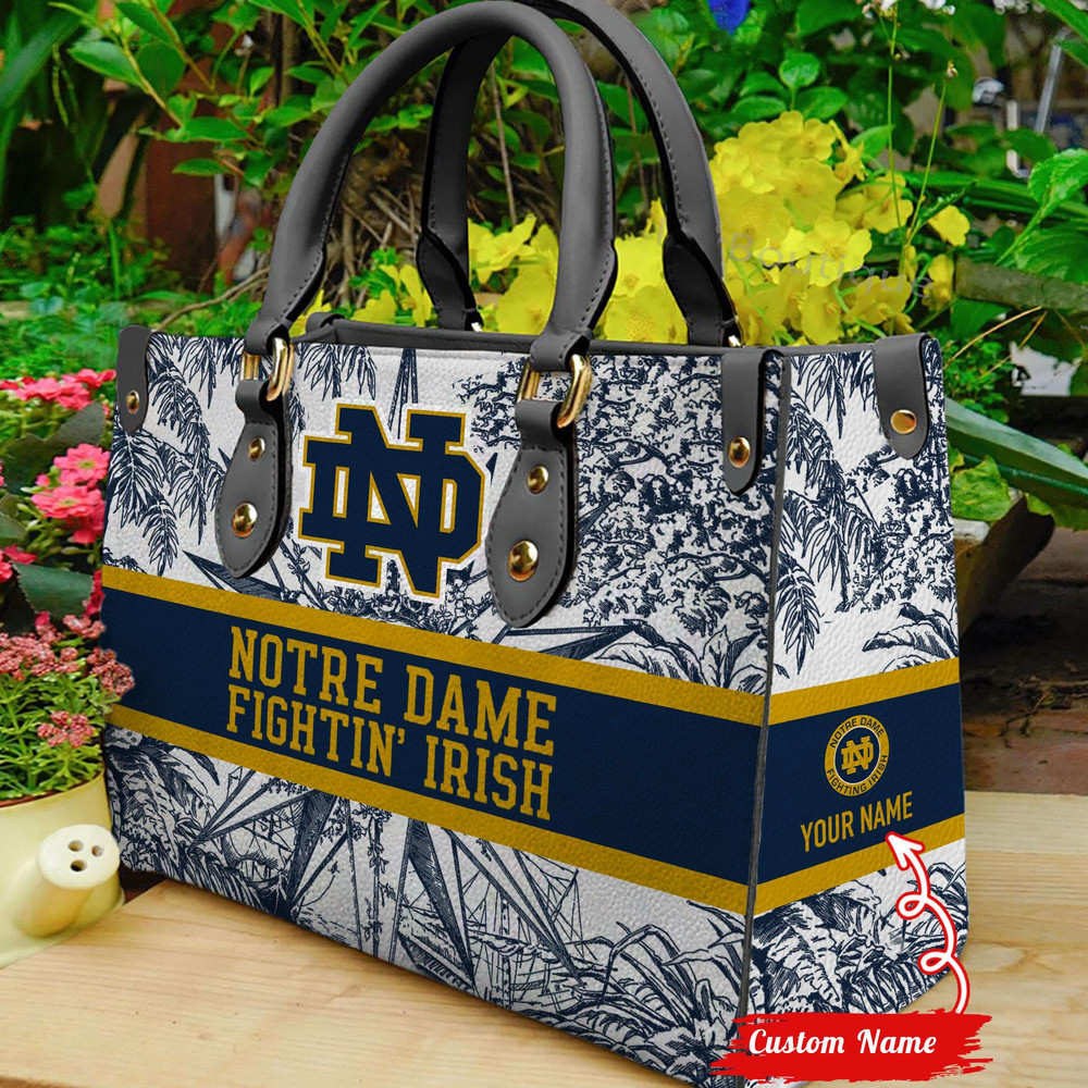 NCAA Notre Dame Fighting Irish Women Leather Hand Bag 2806DS005.jpg