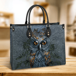 Owl Leather Style Leather Bag, Gift For Lovers, Leather Hand Bag, Women Leather Bag, Gift For Her