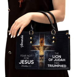 The Lion Of Judah Has Triumphed Leather Handbag, Women Leather Handbag, Gift For Her