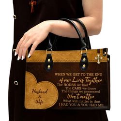Personalized I Had You And You Had Me Lovely Leather Handbag, Women Leather Handbag, Christian Gifts, Gift For Her