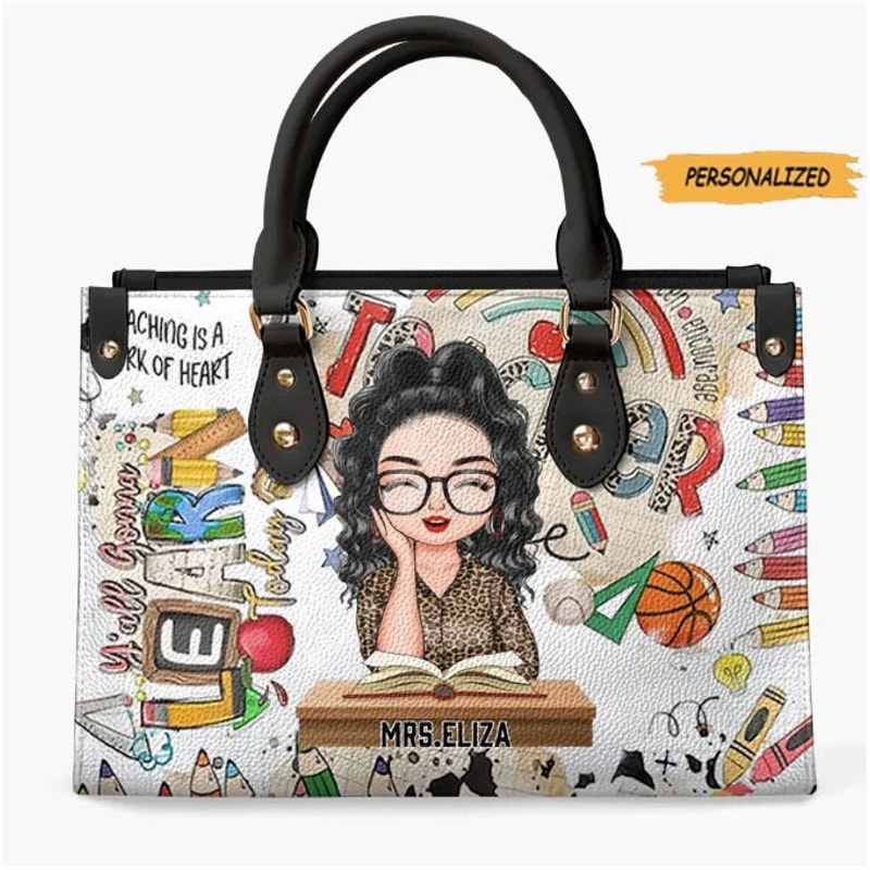 Personalized Custom Leather Bag, Birthday, Teacher’s Day Gift For Teacher, Teach Love Inspire, Custom Teacher Leather Bag, Birthday Gift 1.jpg