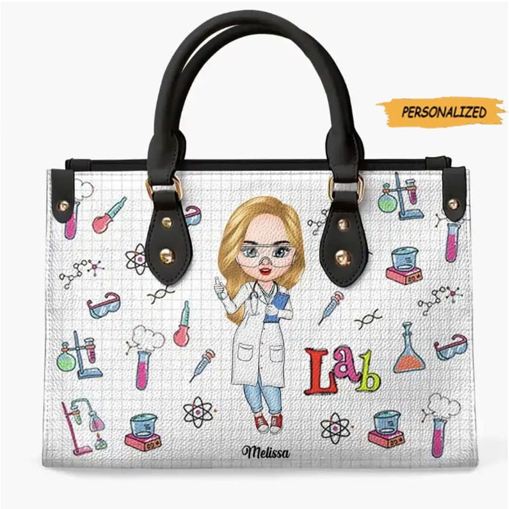 Personalized Leather Bag, Gift For Lab Tech, Love Being A Lab Tech, Gift Lab Tech, Custom Lab Tech, Funny Leather Bag, Birthday Gift 1.jpg