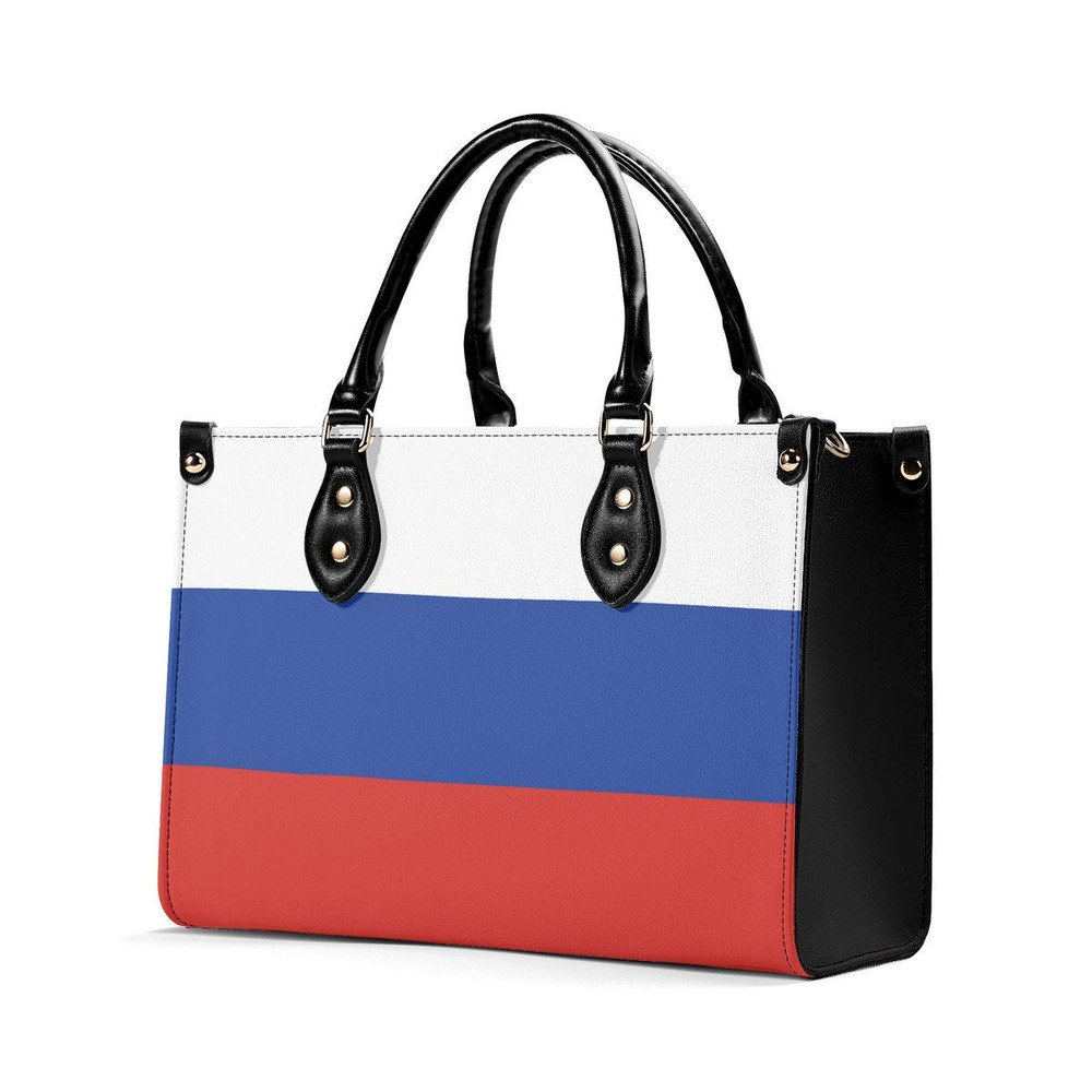Russian Flag PU Leather Handbag Russian Crossbody Handbag.jpg