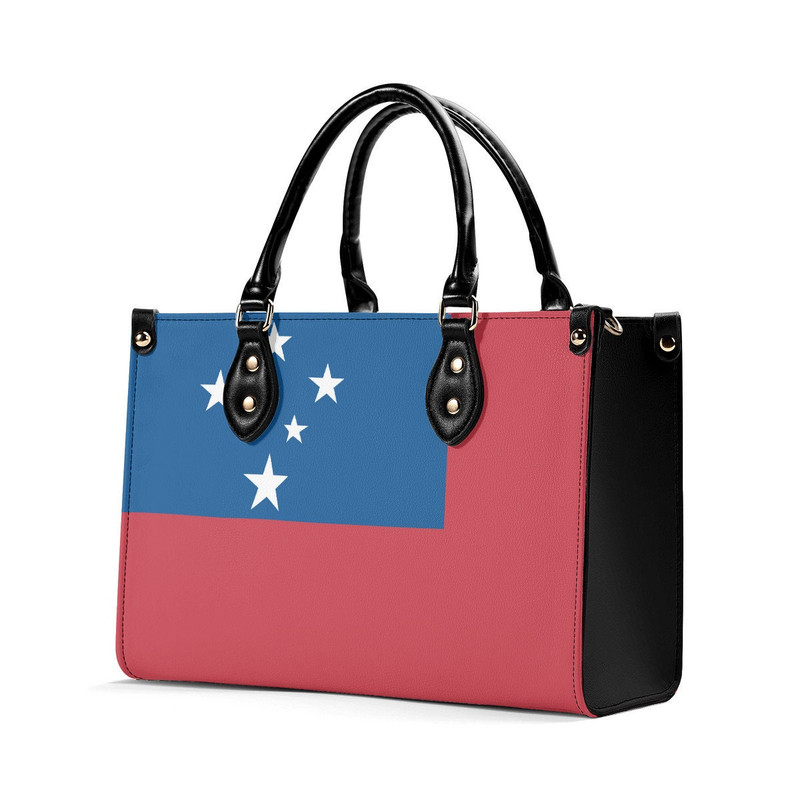 Western Samoa Flag PU Leather Handbag Samoan Flag Travel Crossbody Bag.jpg