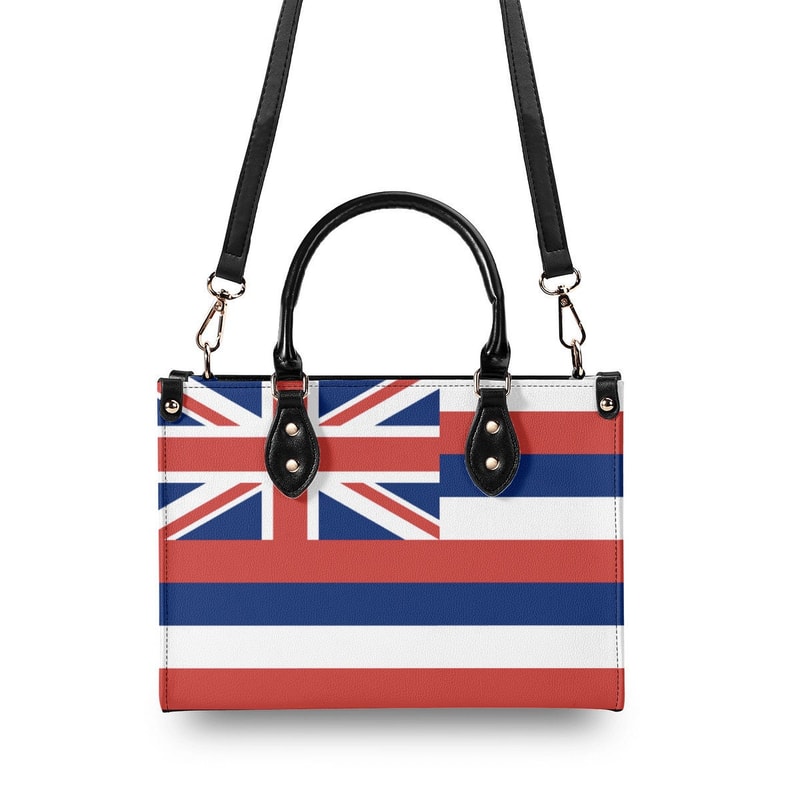 Hawaiian Flag PU Leather Handbag.jpg