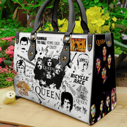 freddie mercury handbag, freddie mercury leather bag, freddie mercury purse, tour music handbag, music leather handbag