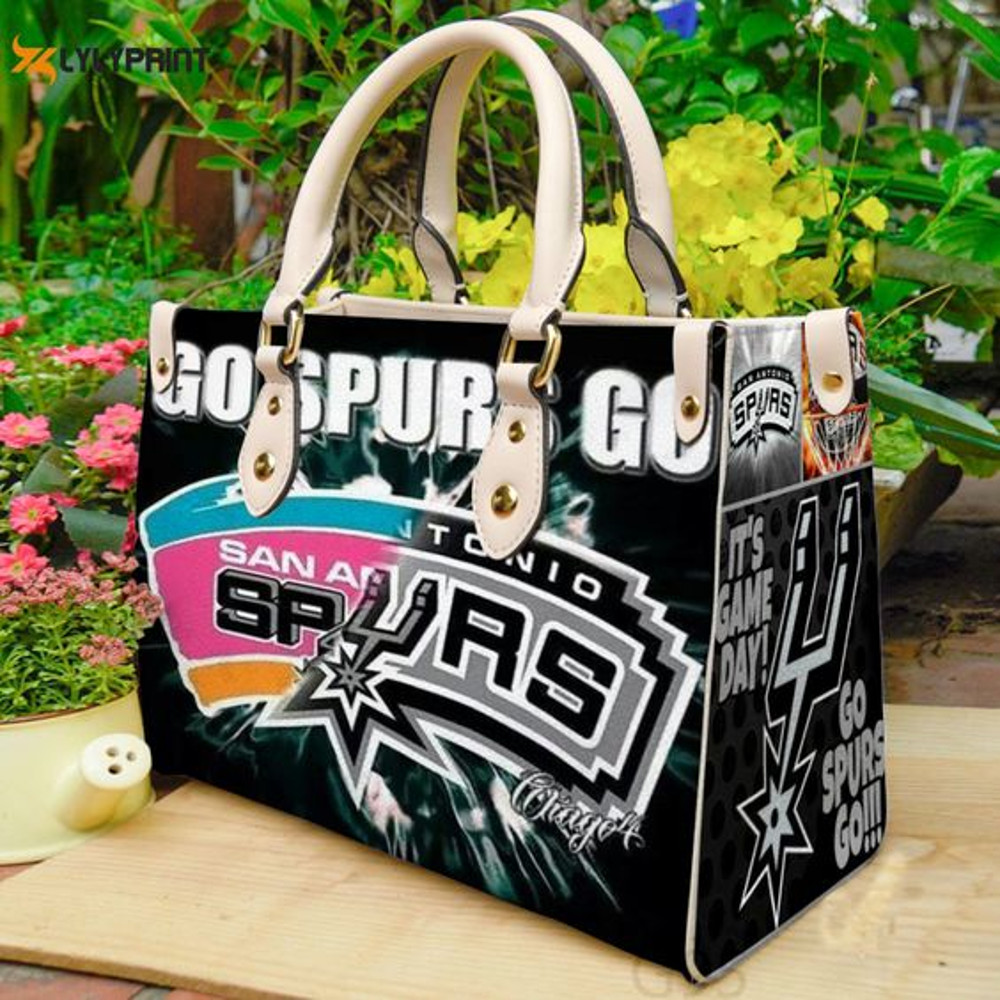 Stylish San Antonio Spurs Leather Hand Bag Gift for Women's Day Gift for Women s Day.jpg