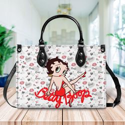 betty boop handbag, betty boop leather bag, betty boop shoulder bag, crossbody bag, top handle bag, vintage handbag