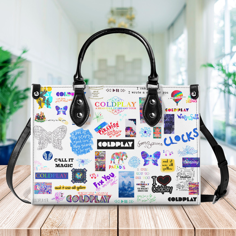 Coldplay Leather Handbag, Coldplay Handbag, Coldplay Leather Bag, Women Handbag, Crossbody Bag, Personalized Bag, Shoulder Handbag 1.jpg