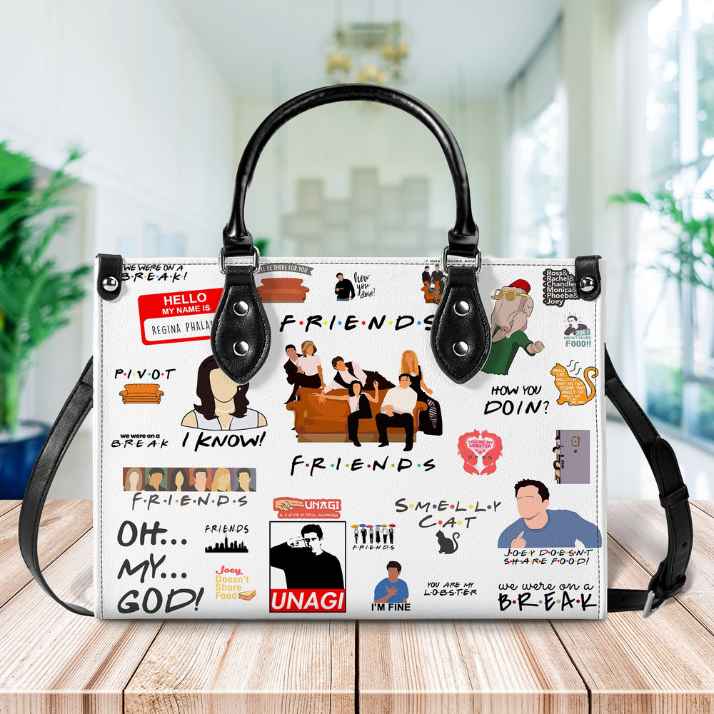 Friends TV Series Handbag, Friends Movie Leather Bag, Shoulder Bag, Crossbody Bag, Top Handle Bag 1.jpg