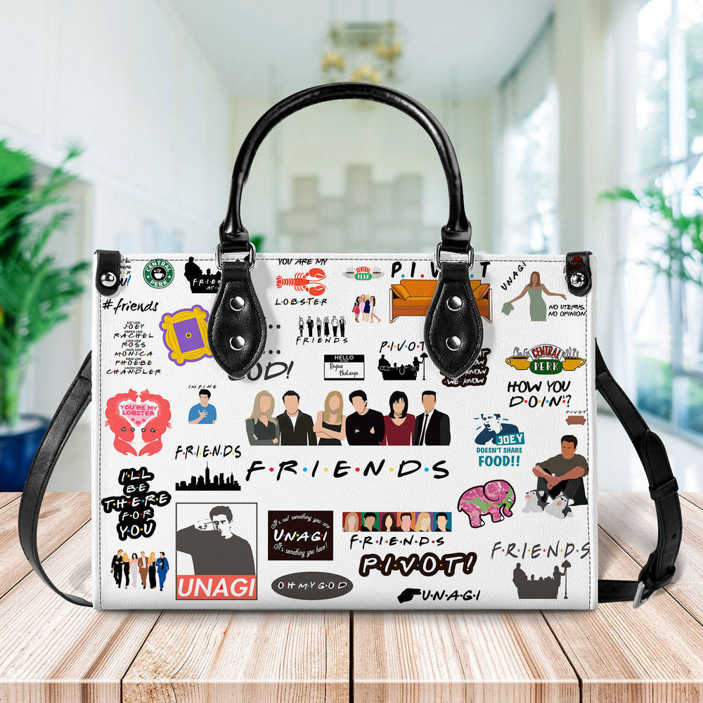 Friends TV Series Handbag, Friends Movie Leather Bag, Shoulder Bag, Crossbody Bag, Top Handle Bag.jpg