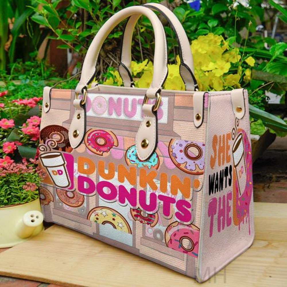 Dunkin Donuts 1 Leather Handbag.jpg