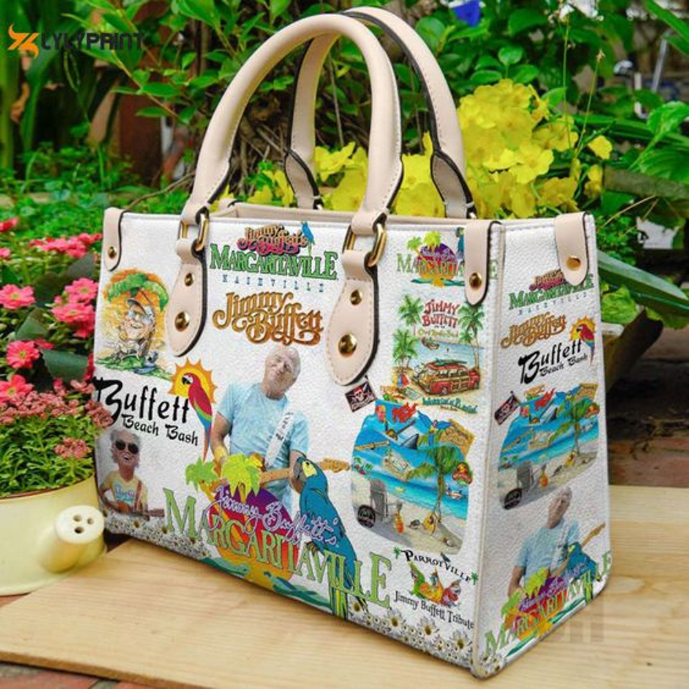Jimmy Buffett 3 Leather Handbag Gift For Women.jpg