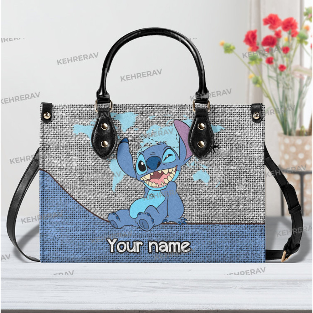 CUSTOM NAME Stitch Leather Handbag, Stitch Woman Handbag,Custom Leather Bags, Stitch Women Bags, Stitch Handmade Bag, Stitch Lover's Handbag.jpg