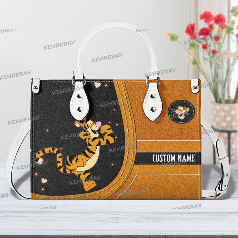 Tigger Winnie The Pooh Handbag, Tigger Winnie The Pooh Leather Bag, Tigger Winnie The Pooh Shoulder Bag, Crossbody Bag, Top Handle Bag.jpg