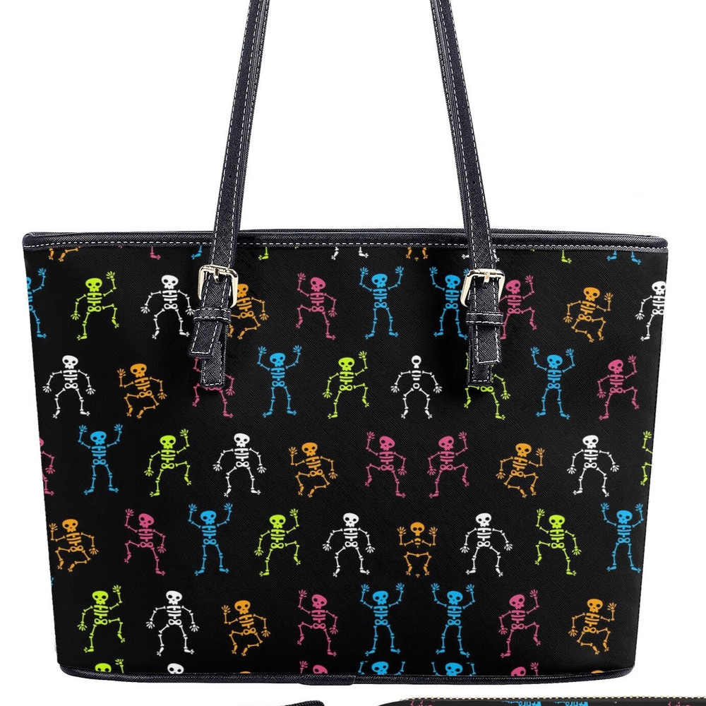 Skeleton cosmetic bag, evil cosmetic bag, floral skull travel bag, flame skull messenger bag, goth messenger bag, halloween crossbody bag.jpg