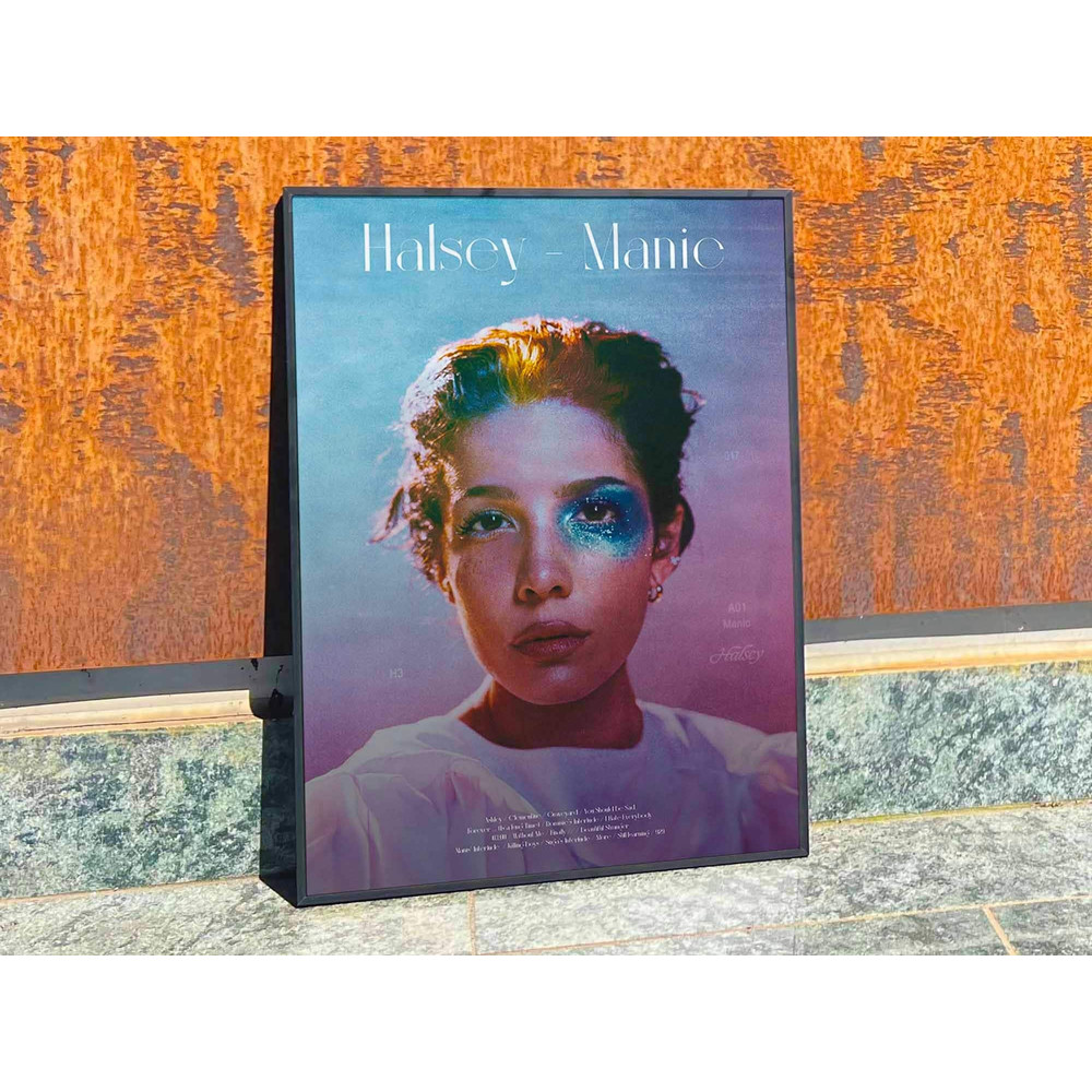 Halsey Manic Album Cover Poster #fac.jpg