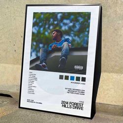 j cole 2014 forest hills drive album cover poster 2