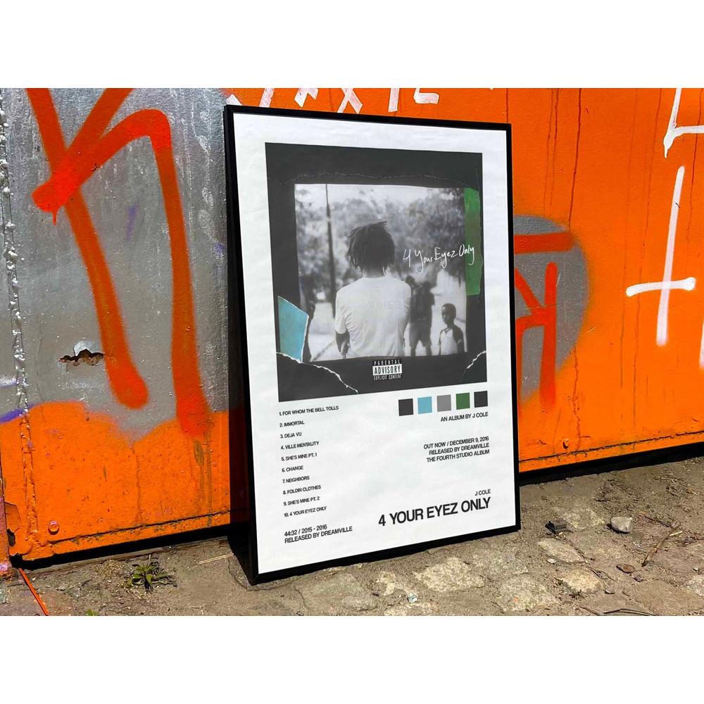 J Cole 4 Your Eyez Only Album Cover Poster #2.jpg