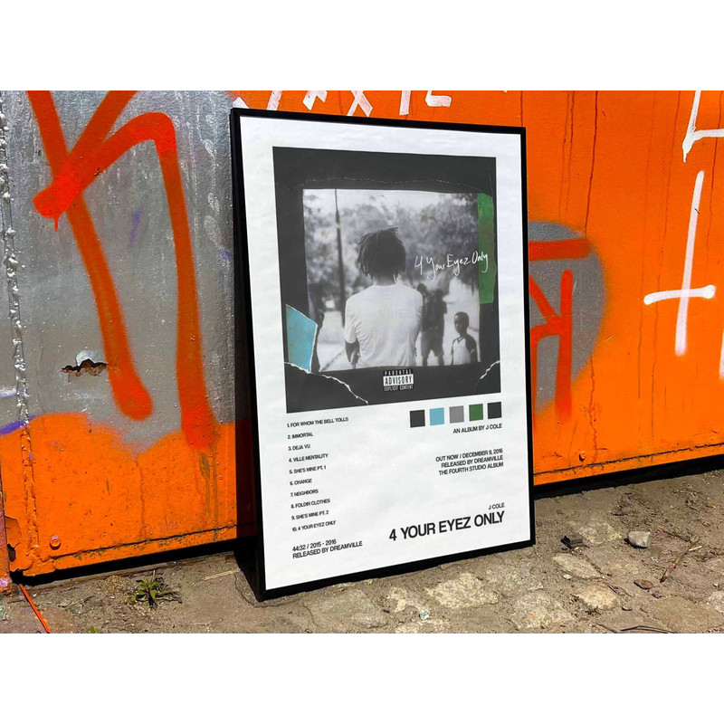 J Cole 4 Your Eyez Only Album Cover Poster #2.jpg