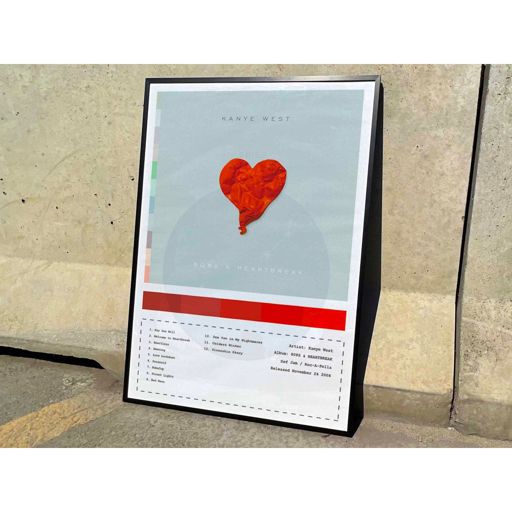Kanye West 808s and Heartbreak Album Cover Poster 1.jpg