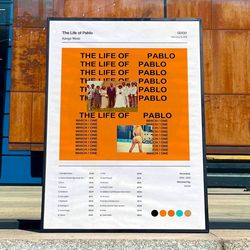 kanye west the life of pablo album cover poster 1