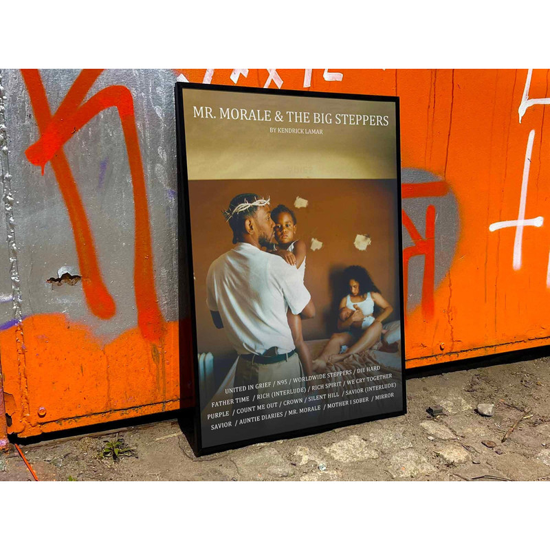 Kendrick Lamar Mr Morale & The Big Steppers custom album cover poster, Custom music poster, Custom music wall art, Tracklist poster #fac.jpg