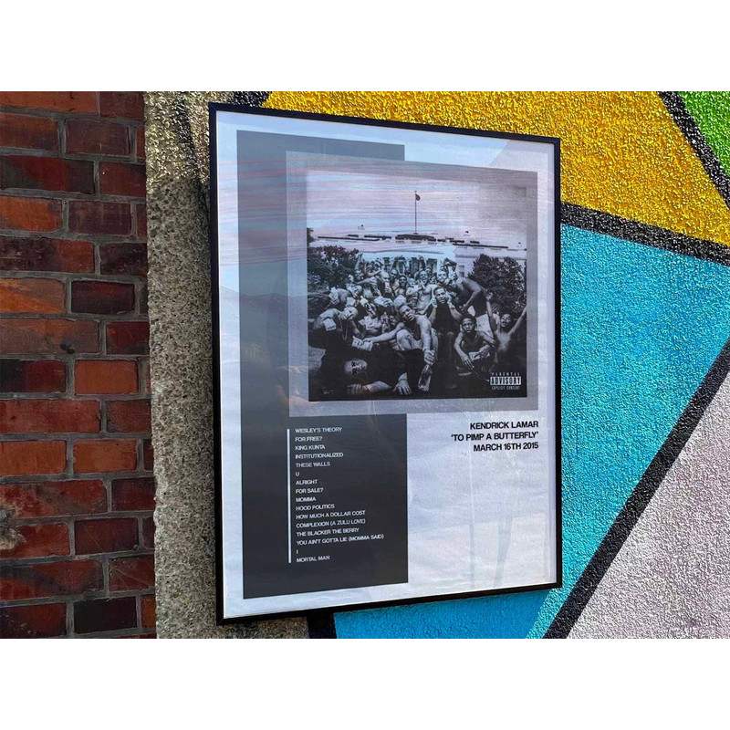 Kendrick Lamar To Pimp a Butterfly Album Cover Poster, Tracklist poster #1.jpg