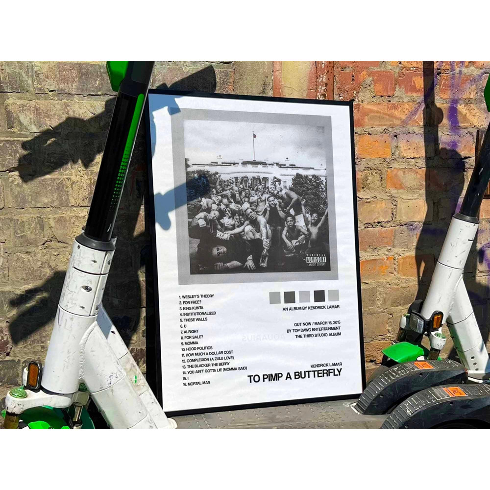 Kendrick Lamar To Pimp a Butterfly Album Cover Poster, Tracklist poster #2.jpg