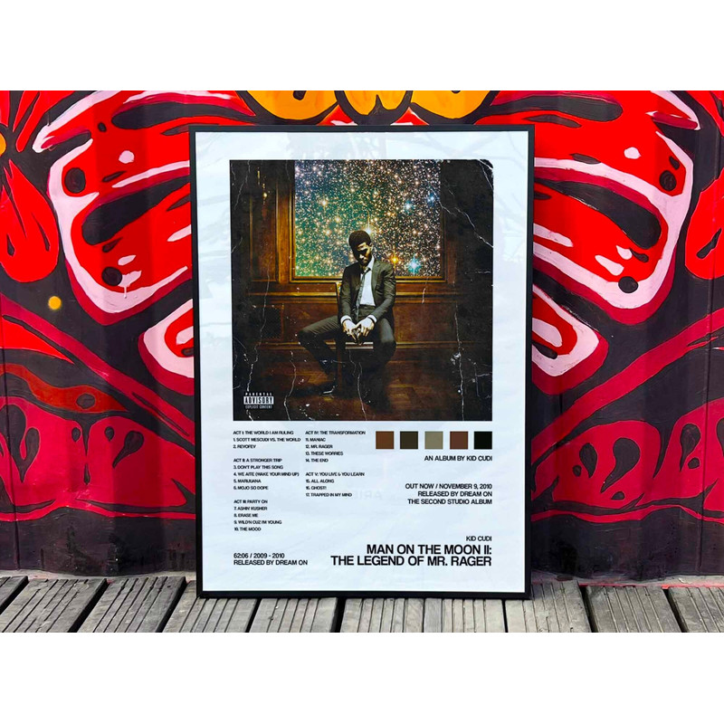 Kid Cudi Man On The Moon II Album Cover Poster #2.jpg