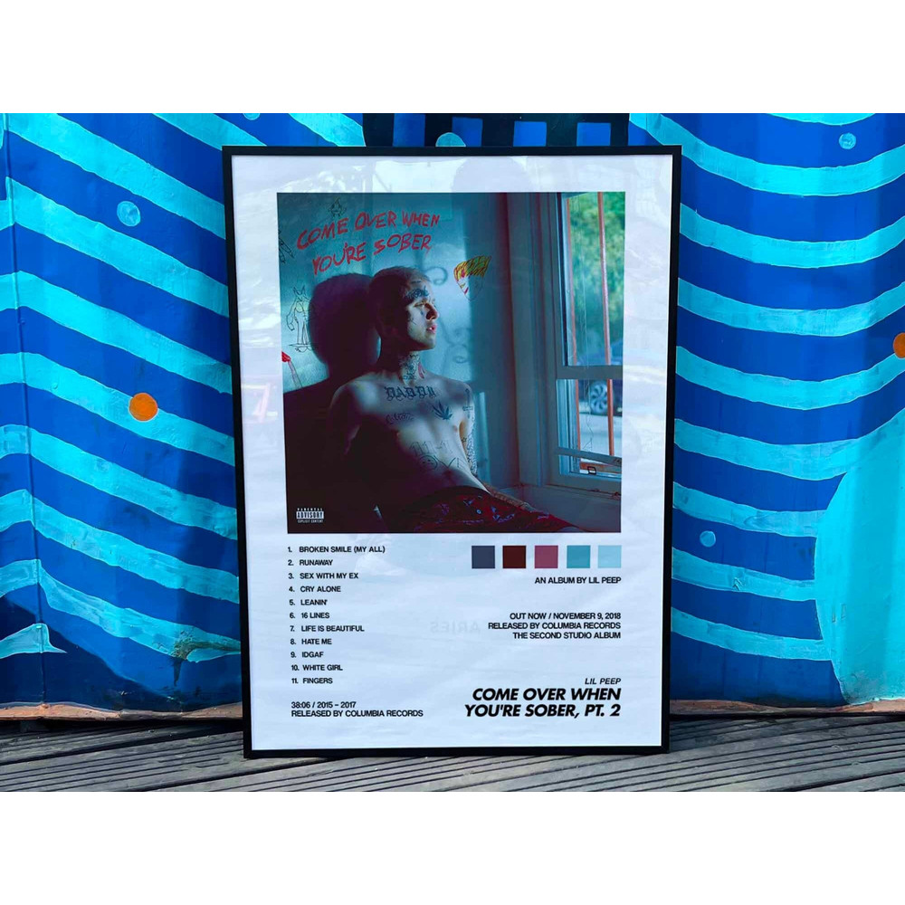 Lil Peep Come Over When Youre Sober Pt 2 Album Cover Poster.jpg