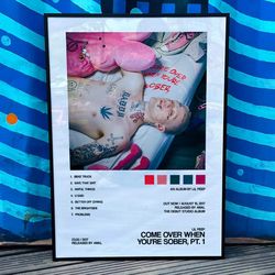 lil peep come over when youre sober, pt.1 album cover poster