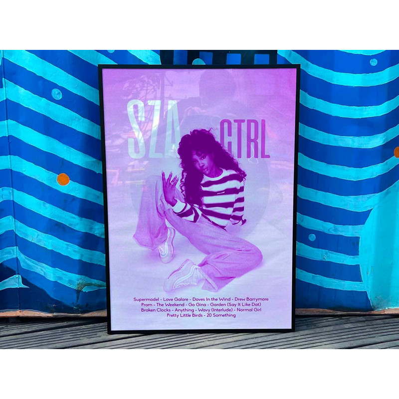 SZA CTRL (pink) Album Cover Poster #fac.jpg