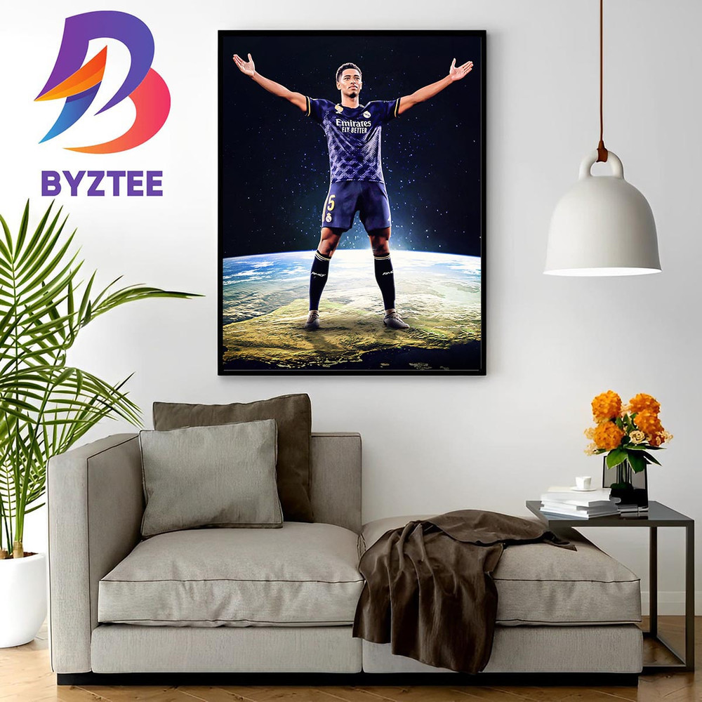 Jude Bellingham Scores 4 Goal In His First 3 Real Madrid Games Wall Decor Poster Canvas.jpg