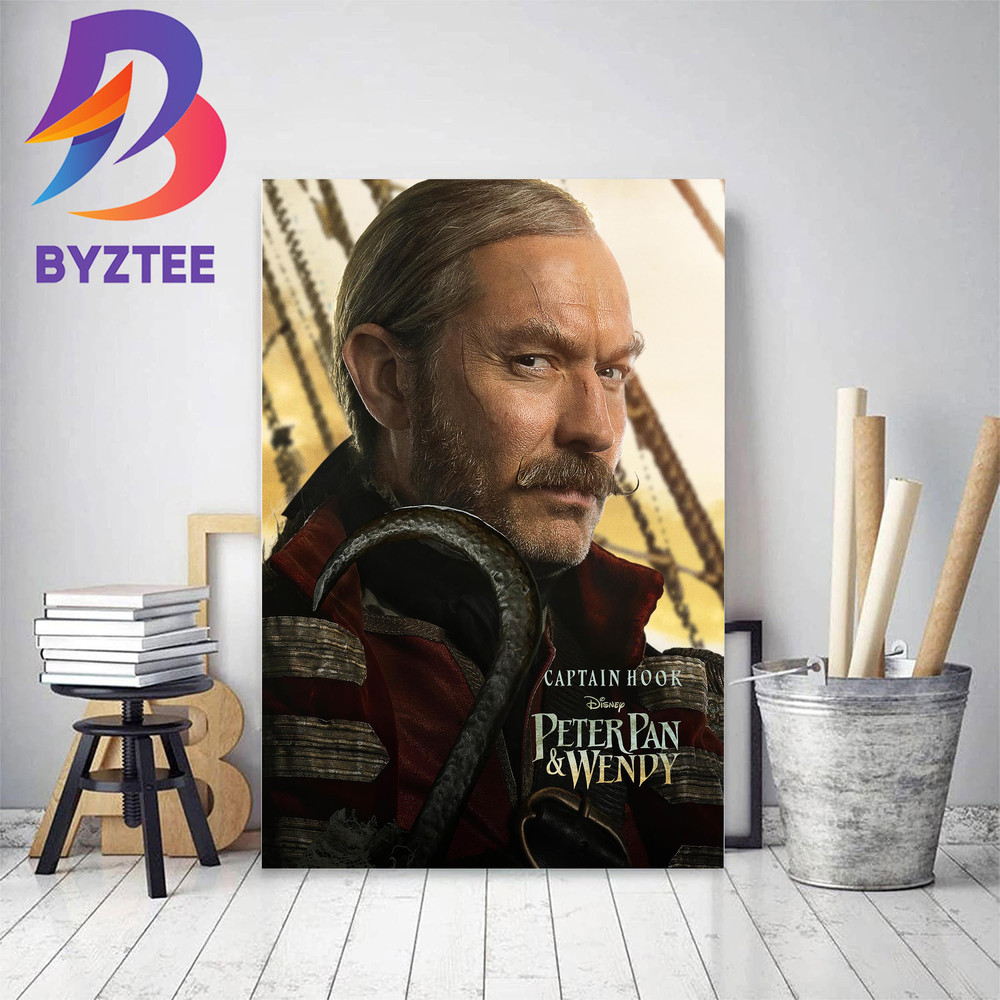 Jude Law As Captain Hook In Peter Pan And Wendy Of Disney Decor Poster Canvas.jpg