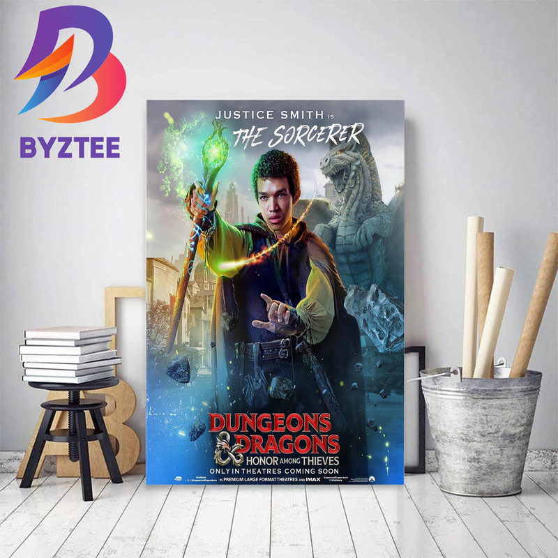 Justice Smith Is The Sorcerer In Dungeons And Dragons Honor Among Thieves Decor Poster Canvas.jpg