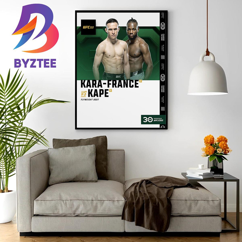 Kai Kara France Vs Manel Kape For Flyweight Bout At UFC 293 Home Decor Poster Canvas.jpg
